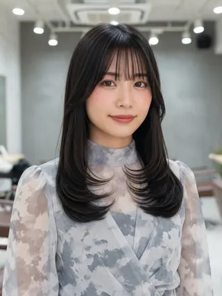 ロング 似合わせボブ✖️ 韓国レイヤー✨小関のヘアスタイル