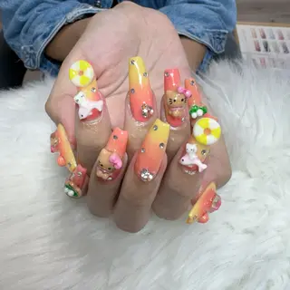 ネイル 🎀nana🫧 ワンホンネイル🎀のネイルデザイン