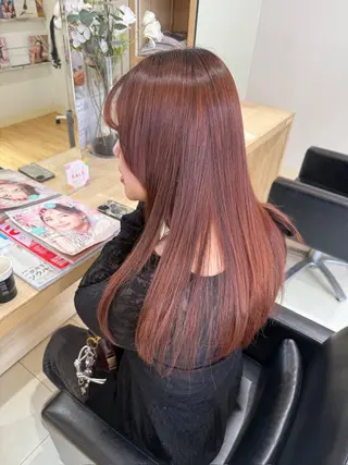 ロング カラー 鹿児島 聖来のヘアスタイル