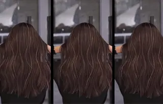 ロング カラー パーマ/ブリーチ 新大久保/シンのヘアスタイル