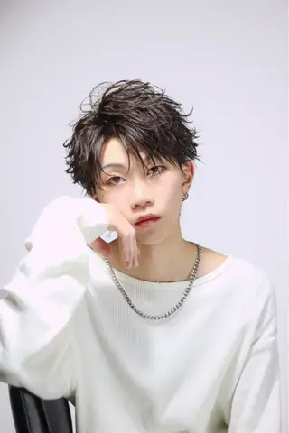 パーマ メンズ 【メンズ特化】ハイ トーン/海里🔥のヘアスタイル