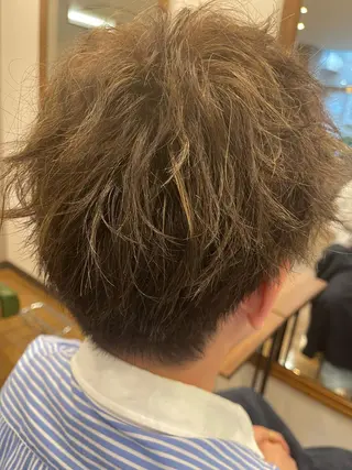 パーマ メンズ 髪質改善/カラー 🖤🤍川島のヘアスタイル