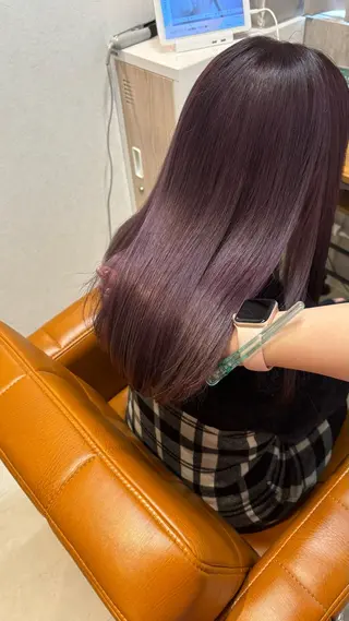 ロング カラー 【完全個室】髪質改善 暖色カラー/山崎唯奈のヘアスタイル