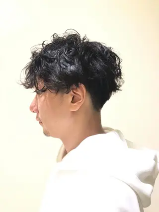 パーマ 黒田恵里香ショート カットモデル募集中のヘアスタイル