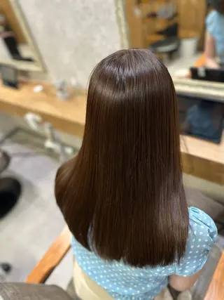 セミロング 髪質改善/縮毛矯正/ 艶髪/根本和也のヘアスタイル