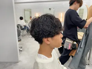 パーマ メンズ メンズパーマ外屋敷 航のヘアスタイル