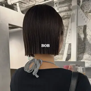 ショート カラー 切りっぱなしBOB 職人💜Anzuのヘアスタイル