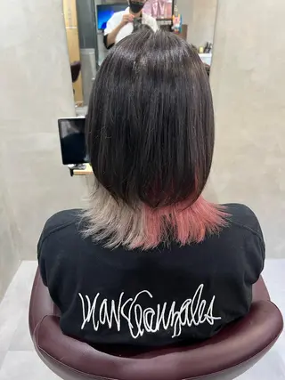 セミロング インナーカラー🦔 🐾KEISUKEのヘアスタイル