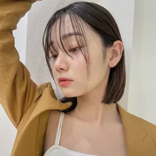 ショート ボブ｜韓国｜美髪矯正 ｜amika🌙のヘアスタイル
