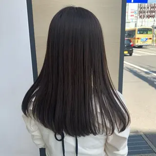 ロング カラー ウスイ ハルカのヘアスタイル
