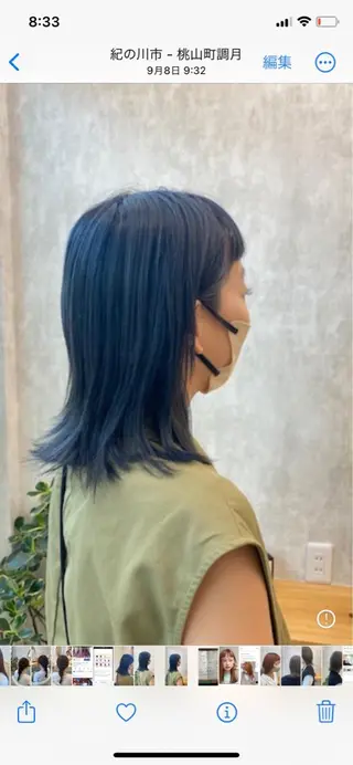 ミディアム 藤田 沙織のヘアスタイル