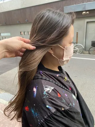 ロング カラー 西田辺/ タカスナオヤのヘアスタイル