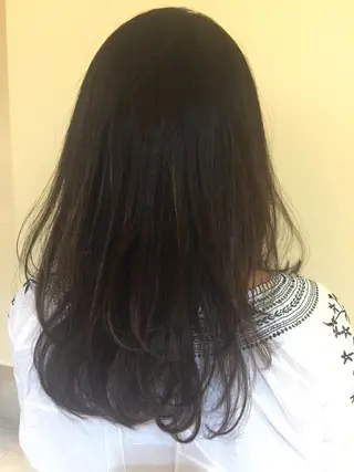 ロング カラー 加藤 綾華のヘアスタイル