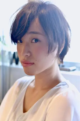 ショート カラー パーマ ヘアアレンジ 【白髪ぼかし 専門GBG】自由が丘のヘアスタイル