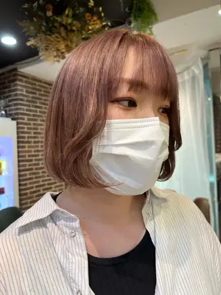 ミディアム カラー 💖デザインカラー/ タダ ハナカ💖のヘアスタイル