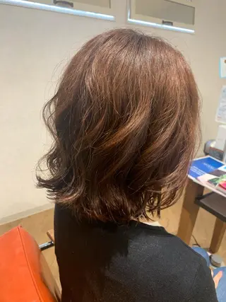 ミディアム パーマ yamauchi mikuのヘアスタイル