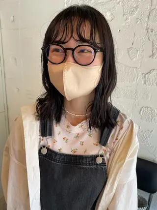 ミディアム カラー ヘアアレンジ satsuki 暖色・ブラウンカラーのヘアスタイル