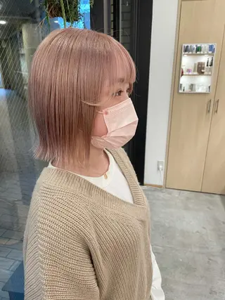 ミディアム カラー 城 健太郎 💎ハイトーンのヘアスタイル
