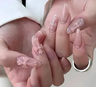ネイル By moonネイル 🌷ワンホン/韓国風のネイルデザイン