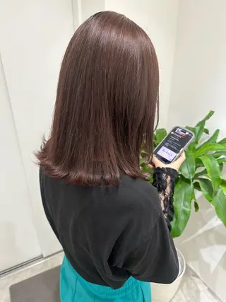 ミディアム カラー レイヤー/ナチュラル 💐nao.のヘアスタイル