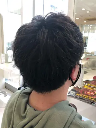 ショート パーマ メンズ 🍀富久 永梨🧸のヘアスタイル