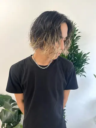 ショート カラー パーマ ヘアアレンジ メンズ 💎髪質改善特化💎 RUITOのヘアスタイル