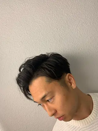ミディアム パーマ メンズ ひらお あおとのヘアスタイル