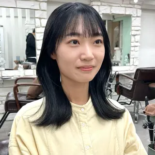 ロング カラー 天王寺韓国ヘア 小山歓実のヘアスタイル