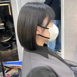 ミディアム カラー 🍎大人可愛い小顔 ボブ🍏shioのヘアスタイル