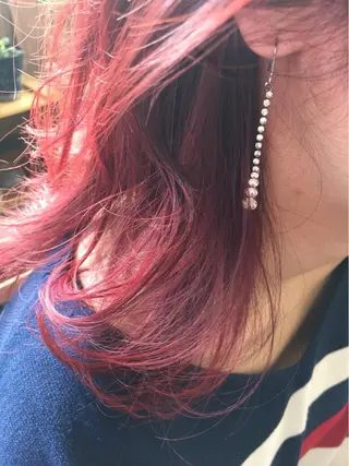 ミディアム カラー 松田 由貴のヘアスタイル