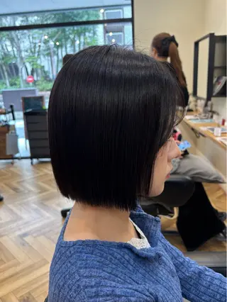 ショート 鎌取/透明感カラー /ボブ/顔まわりのヘアスタイル