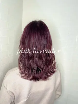 セミロング カラー ブリーチカラー特化 U-topia小島のヘアスタイル