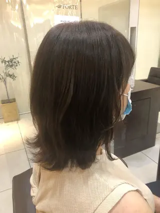 ミディアム KAEDE🎀 縮毛矯正＆パーマ特化のヘアスタイル