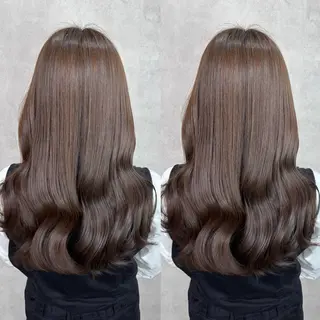 ミディアム カラー Rin♡透明感ピンク 🎀白肌ラベンダーのヘアスタイル