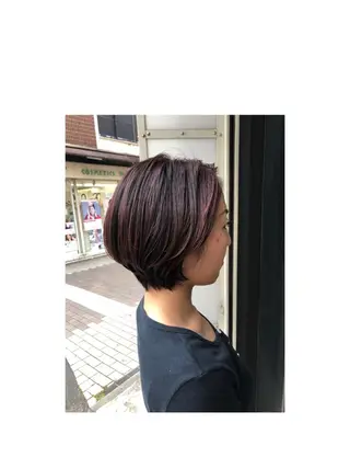 ショート カラー あらい なつみのヘアスタイル