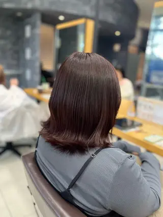 ミディアム カラー 🩵さき🤍 可愛いを叶える美容師のヘアスタイル