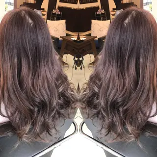 ロング カラー 岡本 智次のヘアスタイル