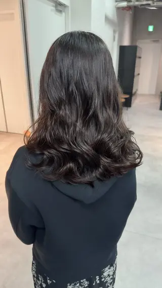 セミロング 小田 晃瑛のヘアスタイル