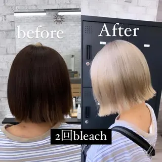 ミディアム カラー パーマ ヘアアレンジ メンズ キッズ ネイル マツエク・マツパ アイブロウ 🐺ウルフ×ハイトー ン🖤Yukinoのヘアスタイル