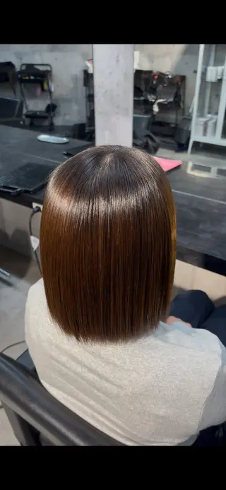 ミディアム 溝渕朋也 /髪質改善ストレートのヘアスタイル