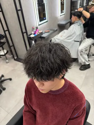 ショート カラー パーマ メンズ メンズ特化 👑YUTAのヘアスタイル