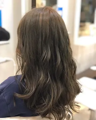 ロング カラー ヘアアレンジ 美容室 HAKUAのヘアスタイル
