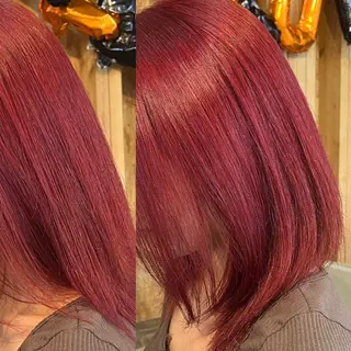 ショート カラー まろみ暖色×ボブ ×chia🕯のヘアスタイル