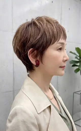 ショート カラー M.SLASH 辻 孝志のヘアスタイル