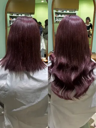 ロング カラー 縮毛矯正/エクステ ヘアアレンジ/ひふみのヘアスタイル