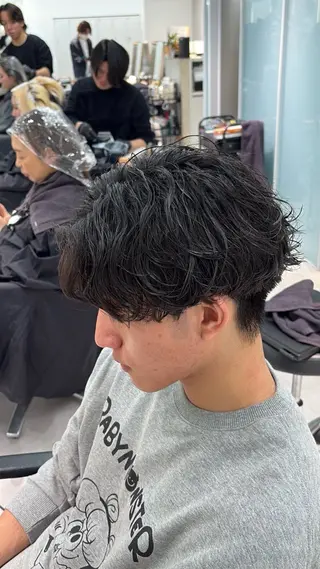 パーマ メンズ メンズカット松戸/韓 国/メンズパーマ航太のヘアスタイル