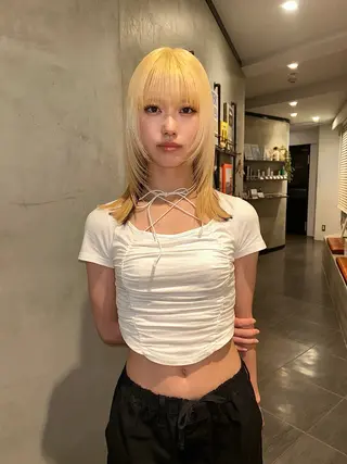 ロング カラー タナカ カナ🫧のヘアスタイル