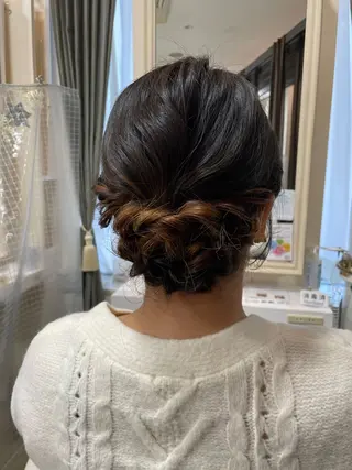 ミディアム ヘアアレンジ 豊田 智美のヘアスタイル
