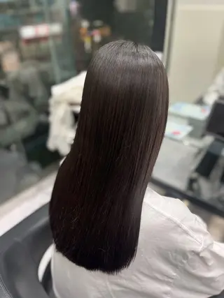 ロング ☘️上村 ☘️髪質 改善/透明感カラーのヘアスタイル