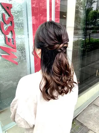 ロング ヘアアレンジ 🌟東銀座マンツーマ ン🌟タカナシのヘアスタイル